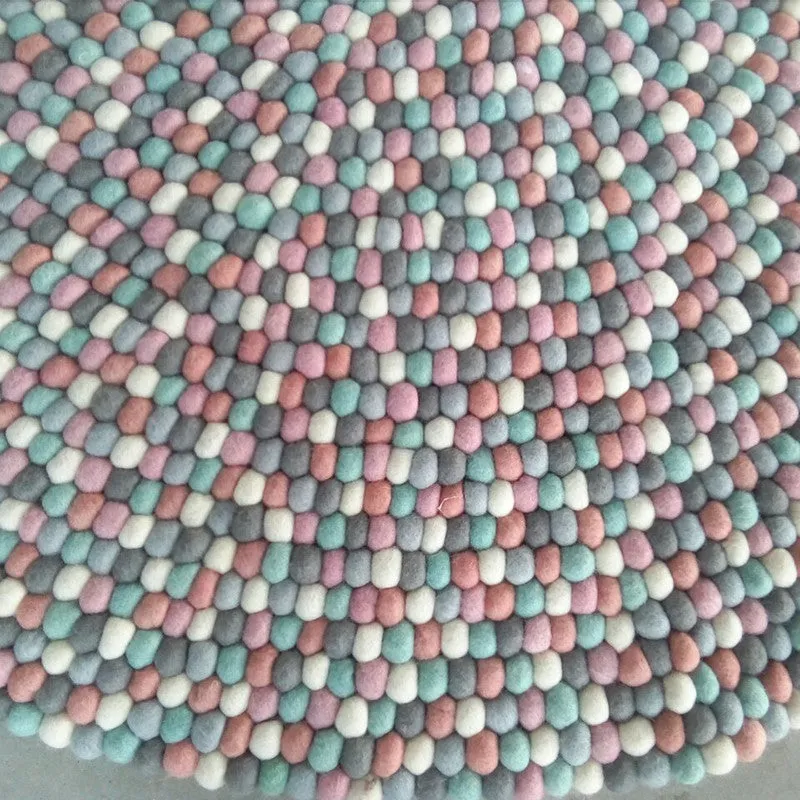 Fairy Floss Felt Ball Rug