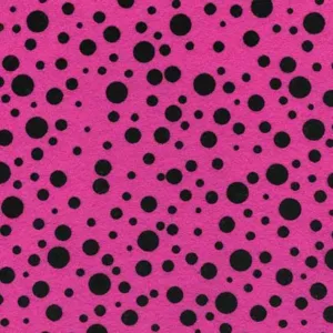 Fanci Felt 9in x12in Random Dot - Fuchsia