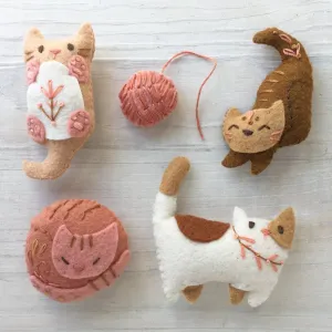 Fat Kitties Felt Pattern