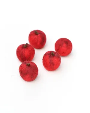 Felt Apples - Set of 5 Apples