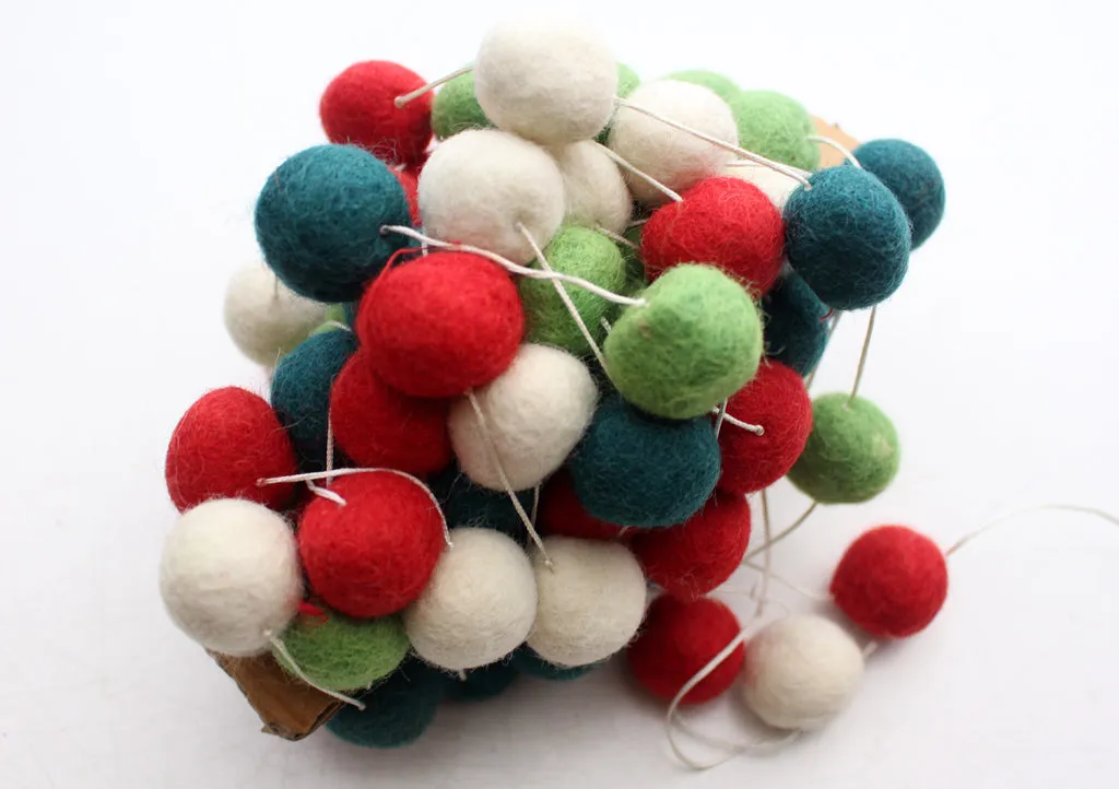 Felt Balls Hanging Christmas Hanging Room Decor Ornament