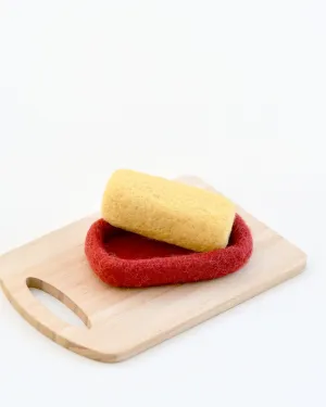 Felt Butter on Dish (2 Pieces)