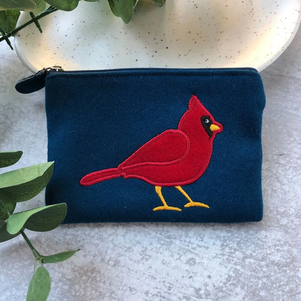 Felt Cardinal Coin Purse