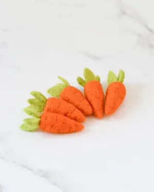 Felt Carrots - 5 Orange Carrots