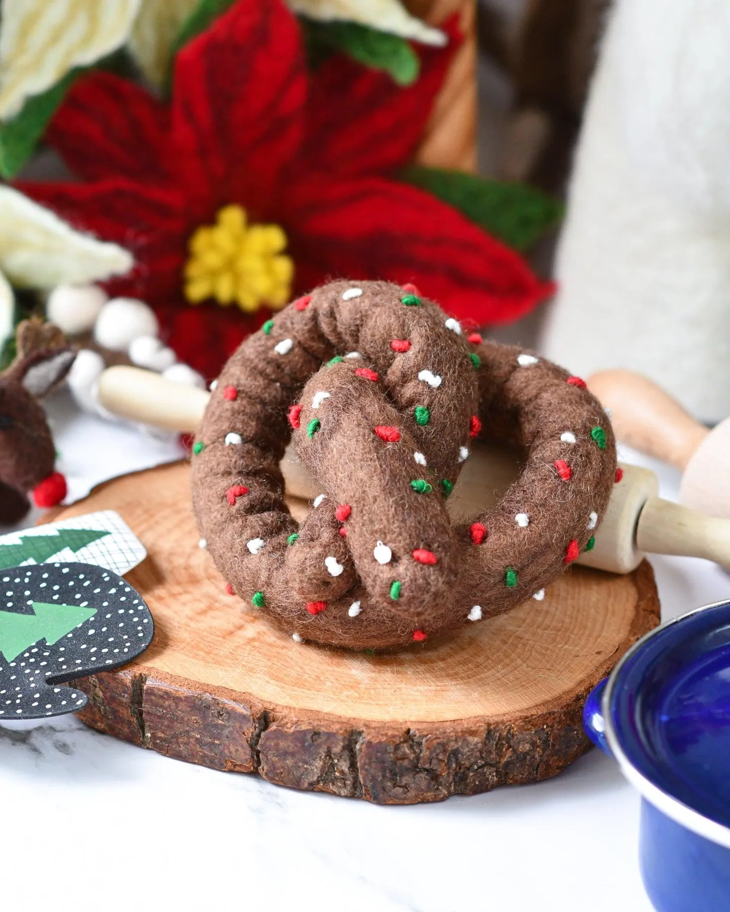 Felt Chocolate Pretzel