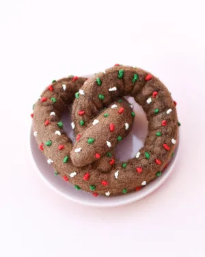 Felt Chocolate Pretzel