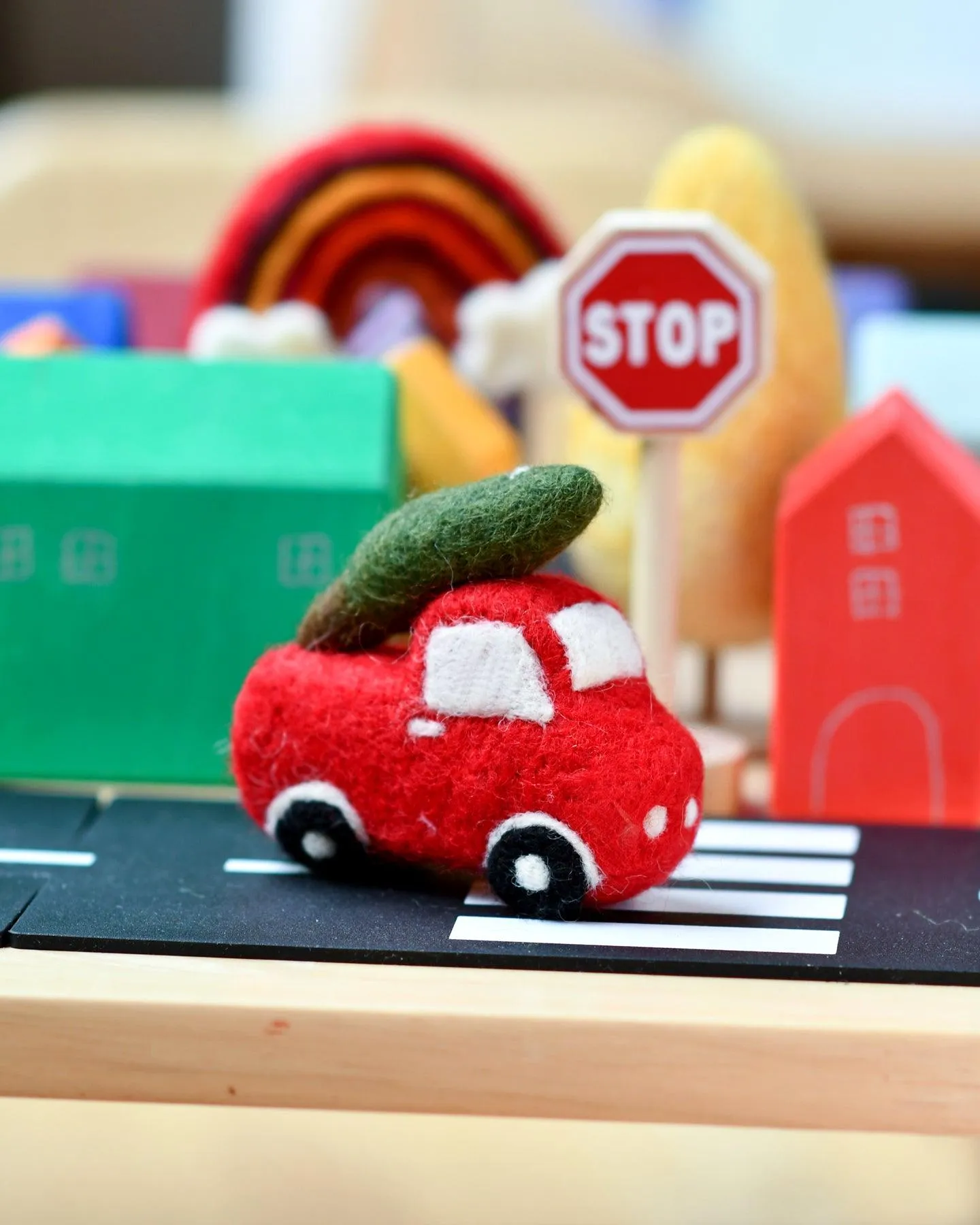 Felt Christmas Truck and Tree Toy