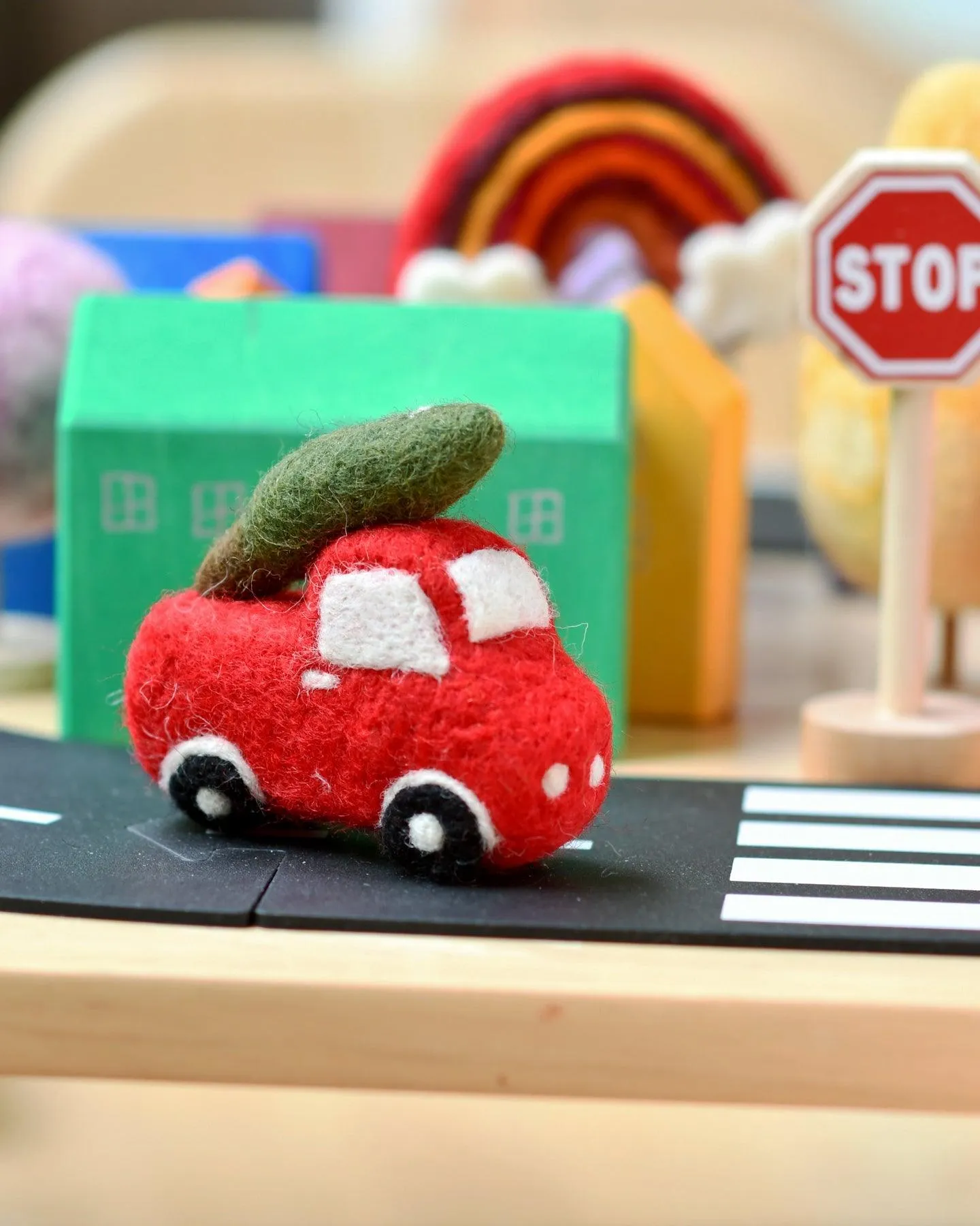 Felt Christmas Truck and Tree Toy