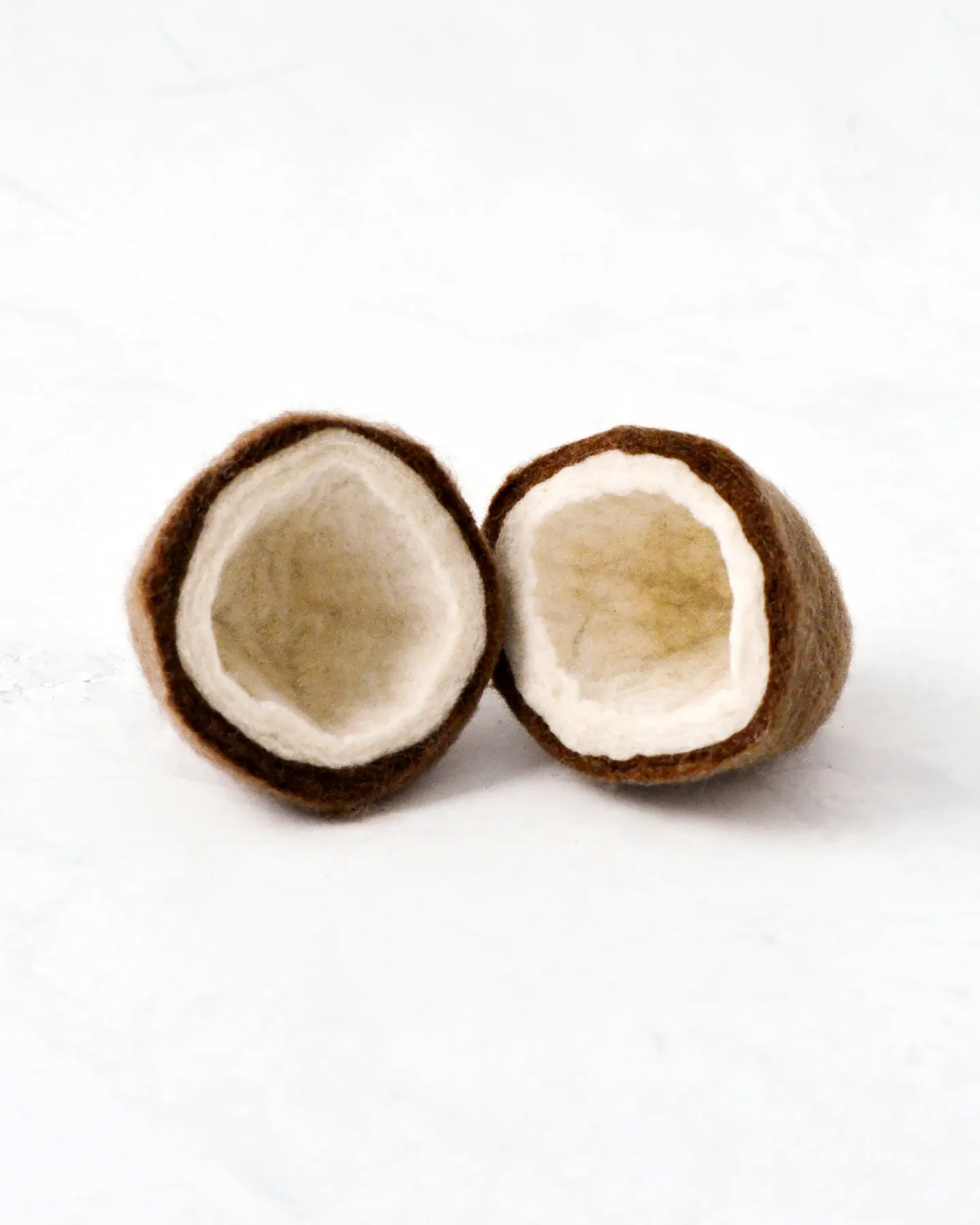 Felt Coconut (2 Halves)