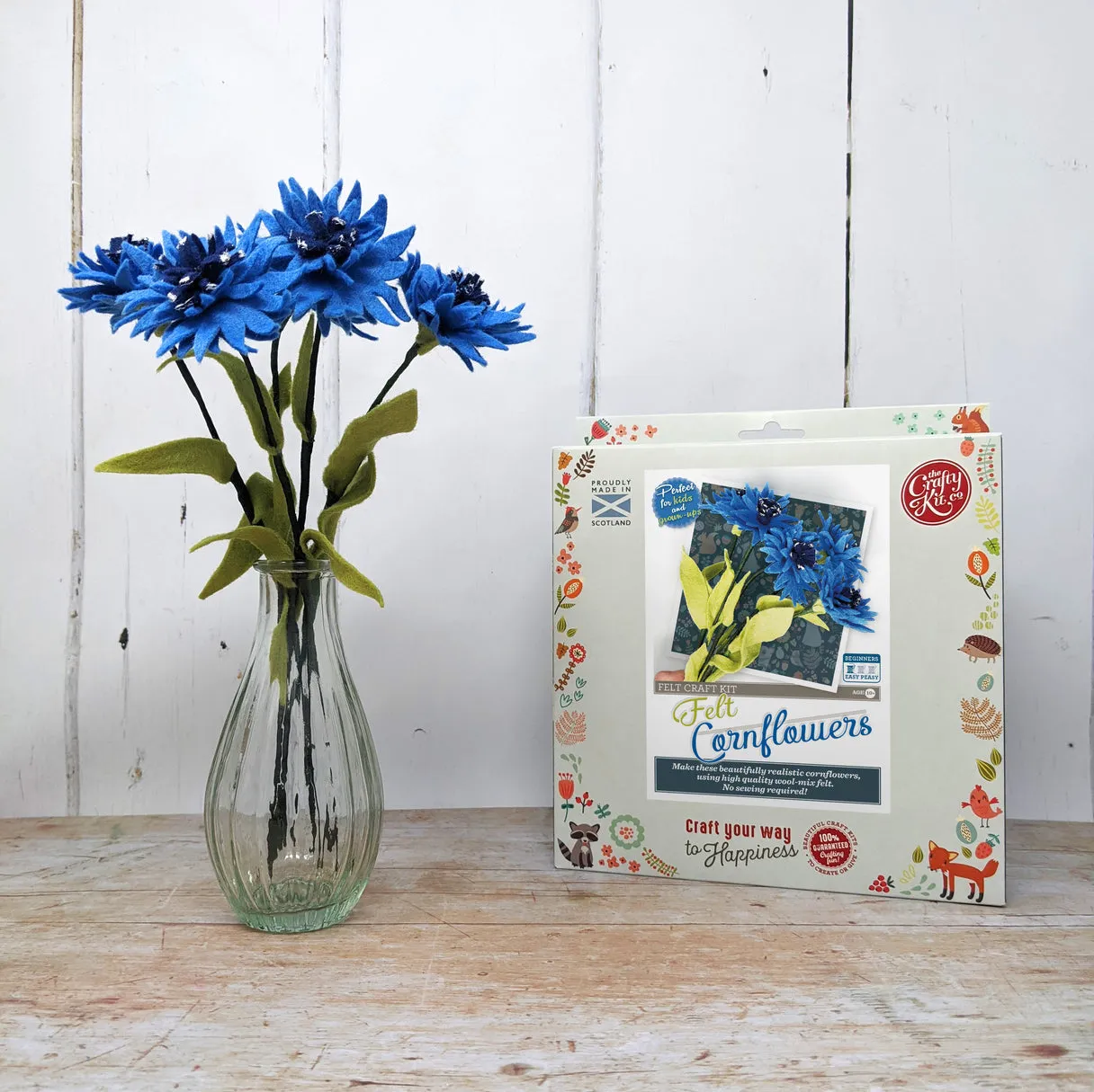 Felt Cornflowers Craft Kit