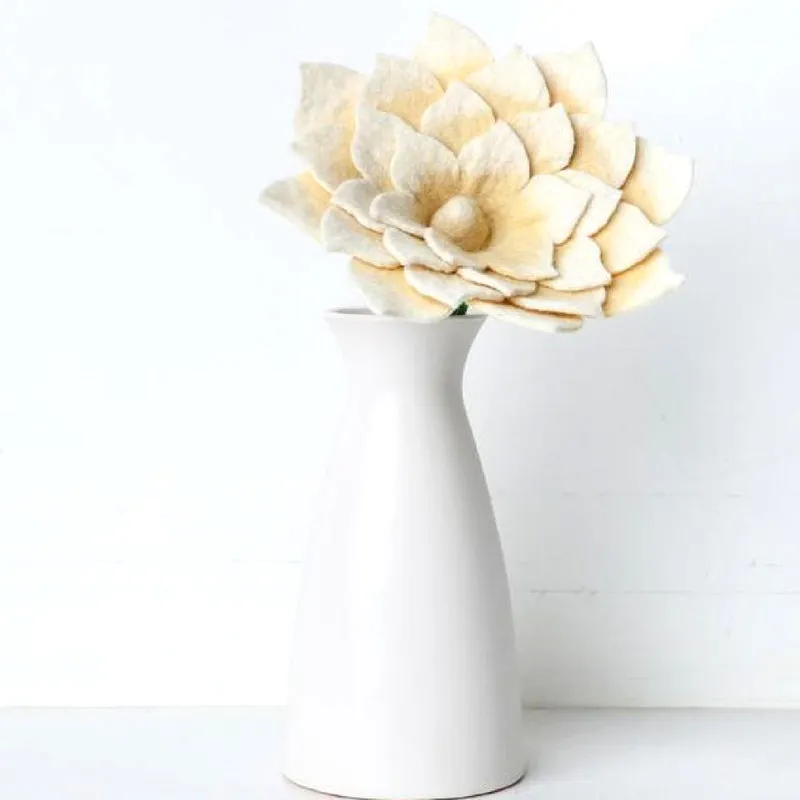 Felt Flower Stem - Lotus - Pick Your Favorite