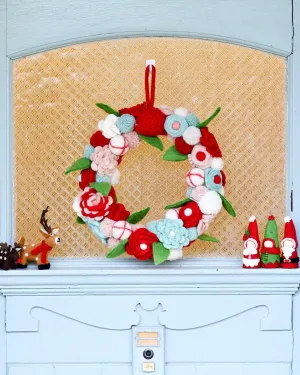 Felt Flower Wreath