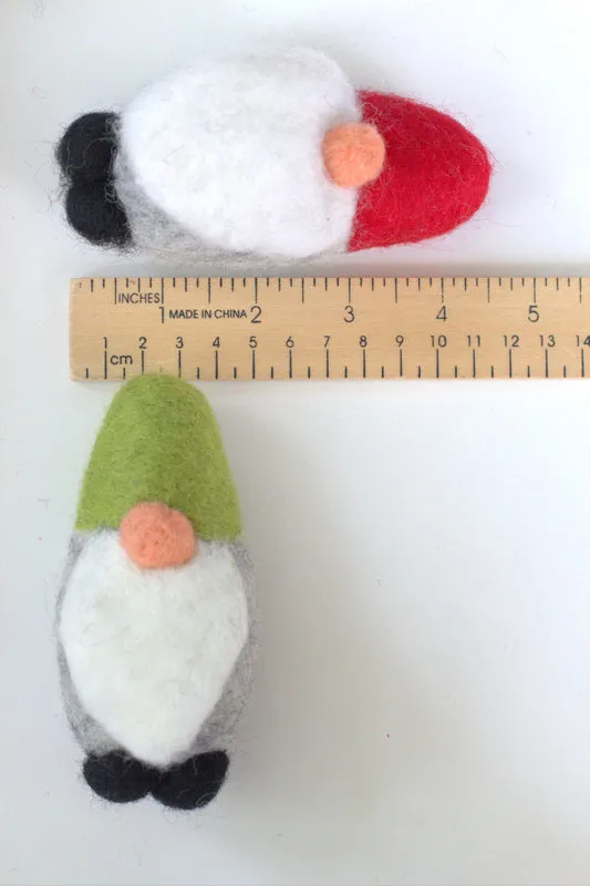 Felt Gnomes- Red, Green, or Gray