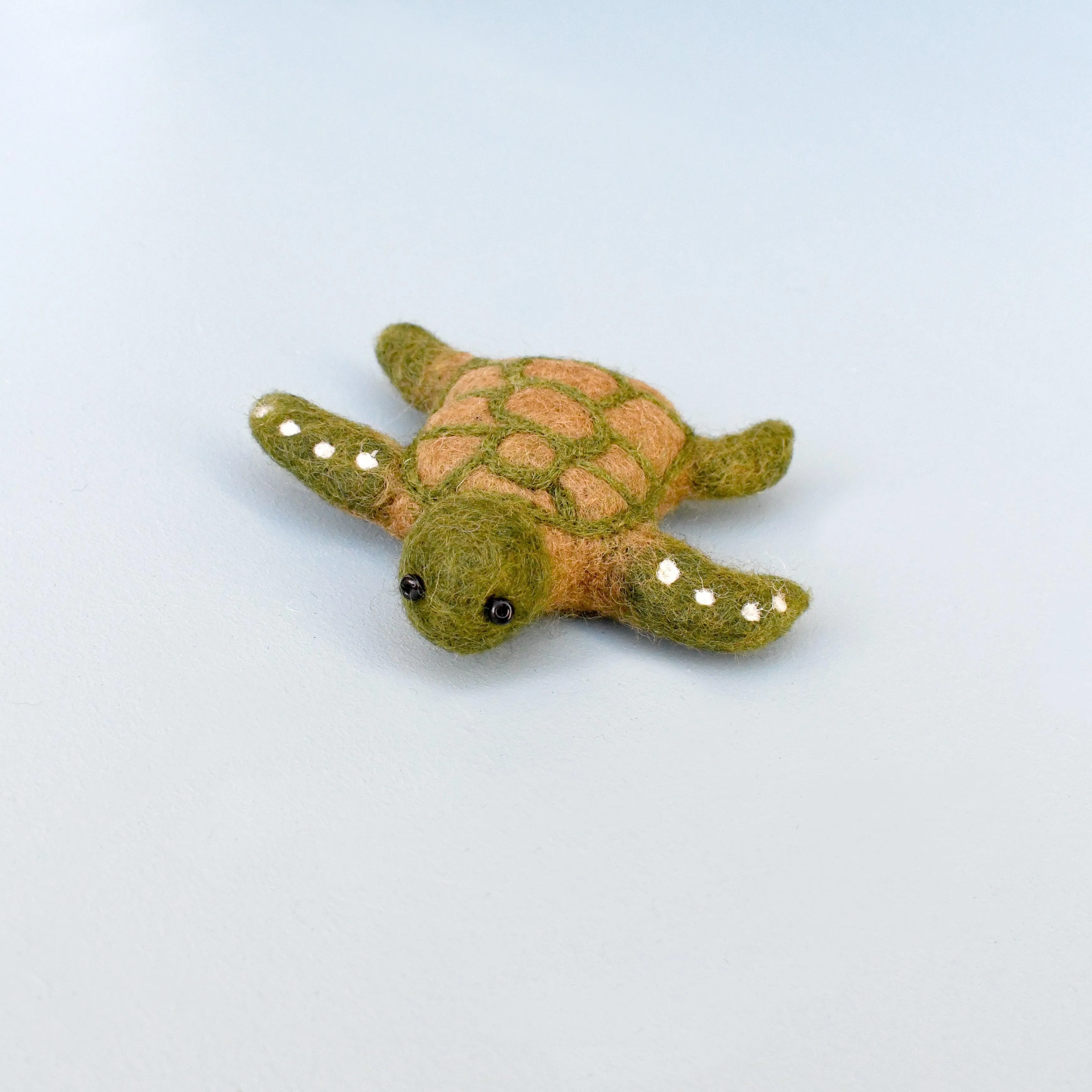 Felt Green Sea Turtle