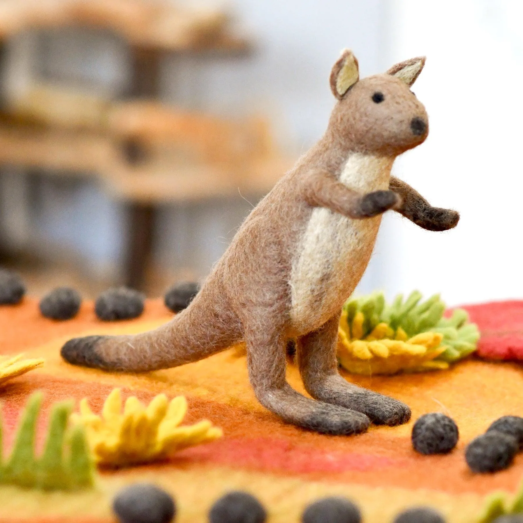 Felt Kangaroo Toy (Australian Animal)