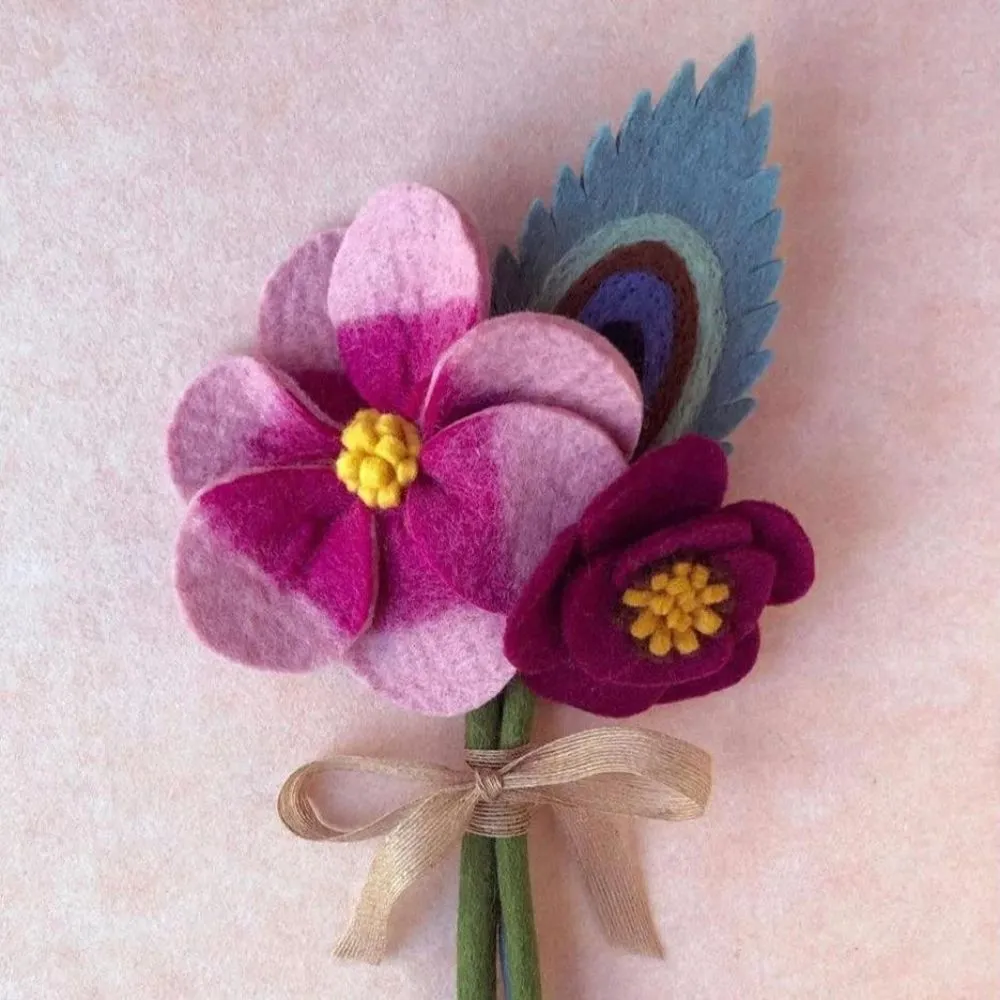 Felt Magnolia Flower Stem