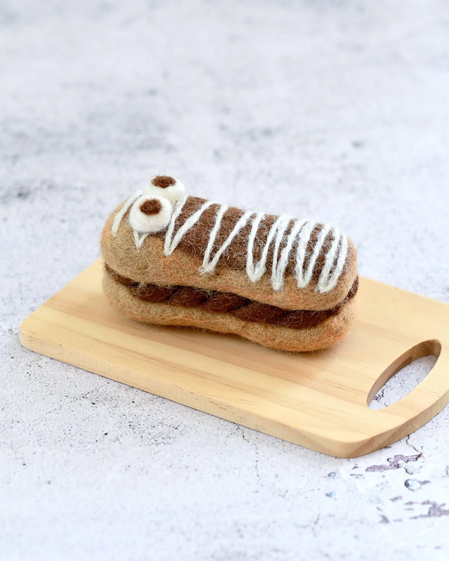 Felt Mummy Chocolate Eclair for Halloween