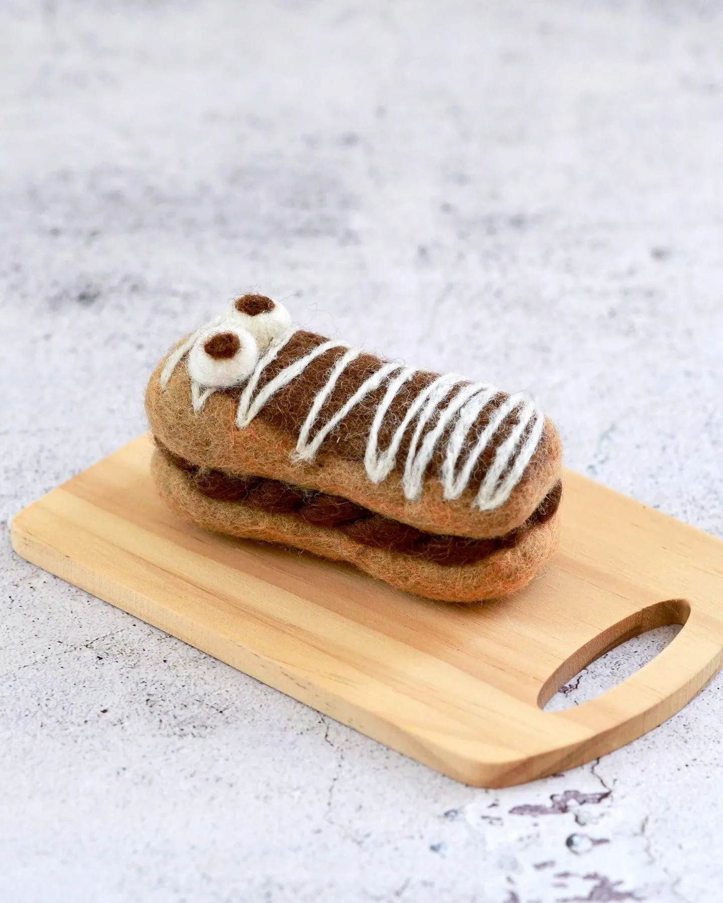 Felt Mummy Chocolate Eclair for Halloween