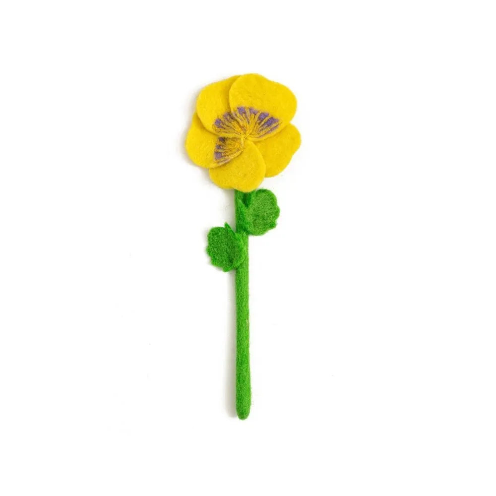 Felt Pansy Flower - Pick Your Favorite