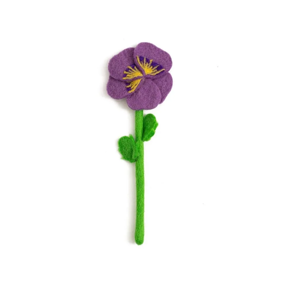 Felt Pansy Flower - Pick Your Favorite