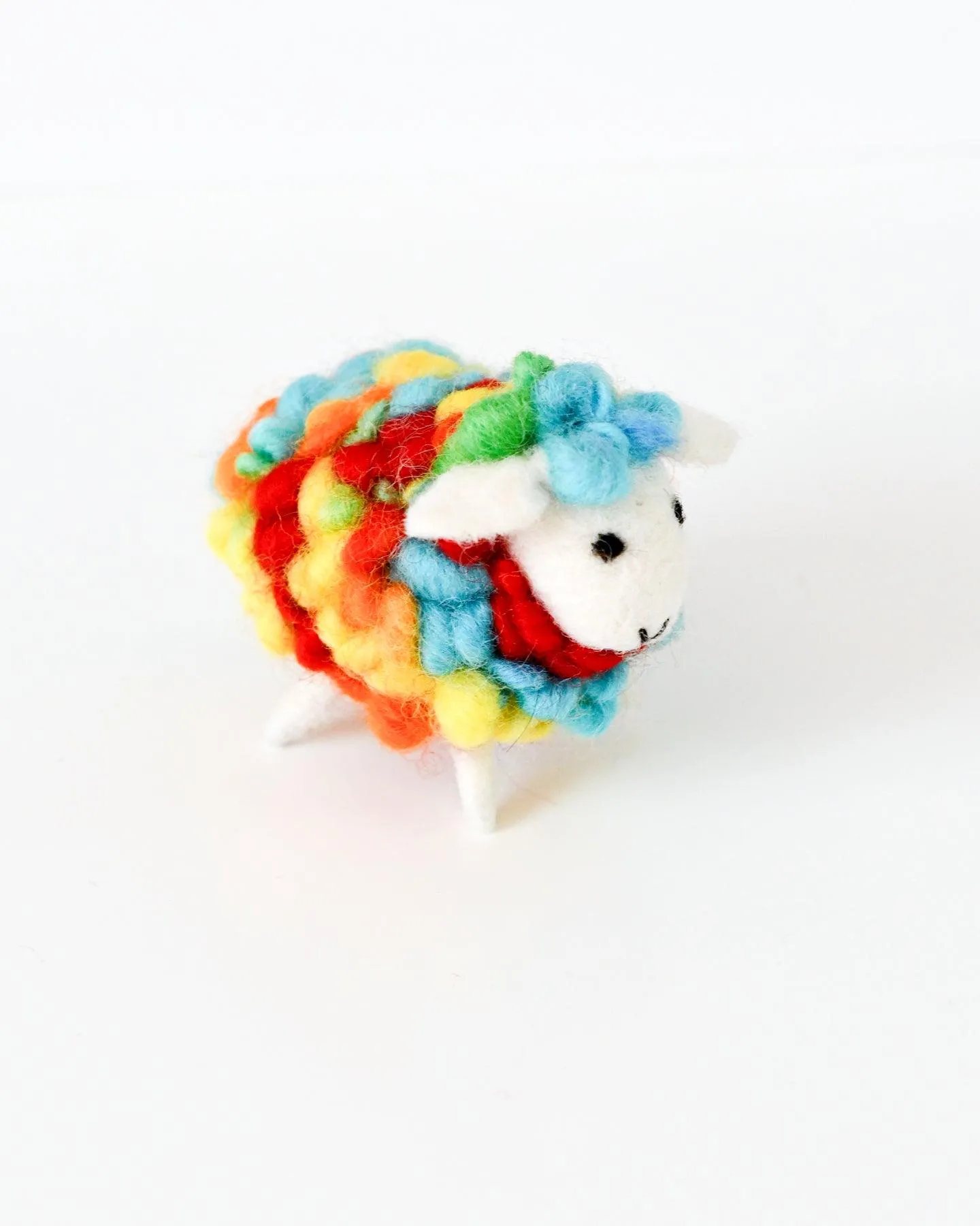 Felt Rainbow Sheep Toy