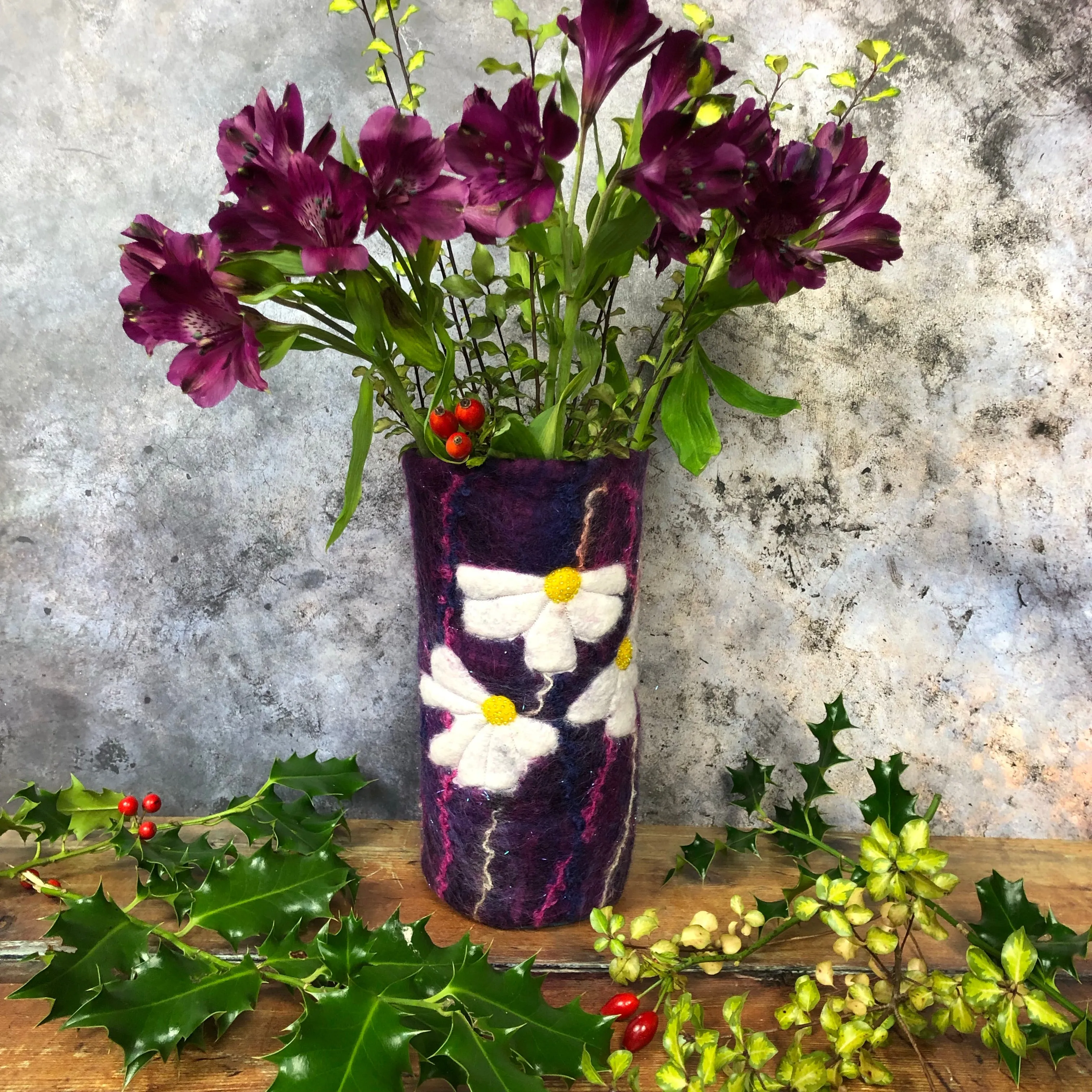 Felt vase - large