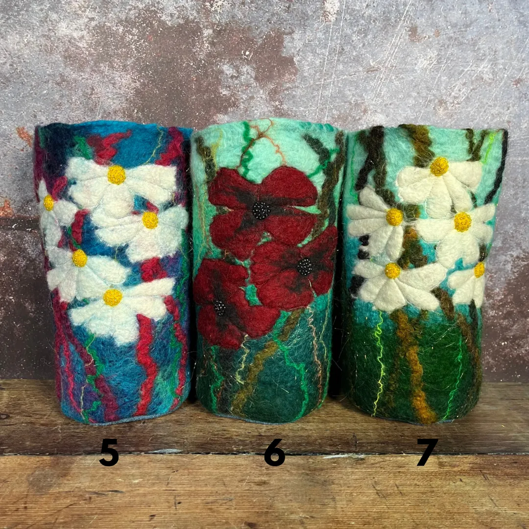 Felt vase - large