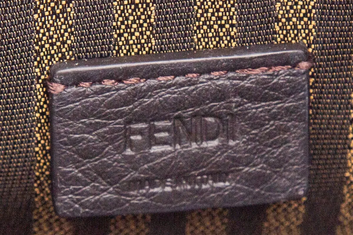 Fendi Brown Mini Sunshine Shopper Handbag