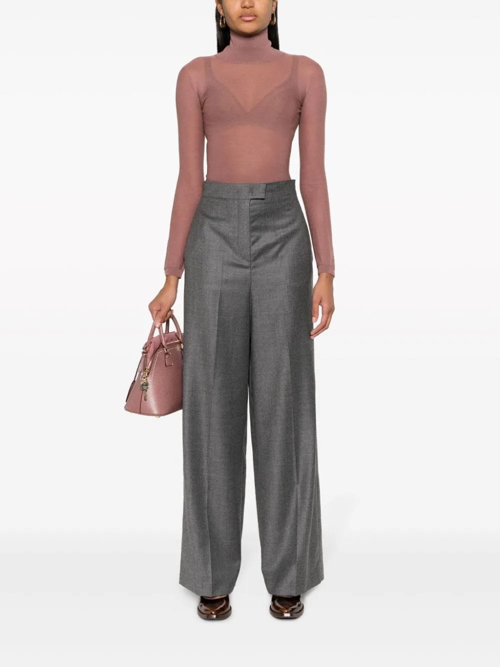 FENDI High-Waisted Palazzo Trousers