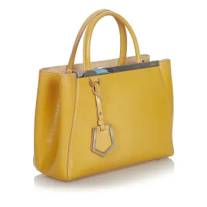 Fendi Petit 2Jours Leather Handbag (SHG-23588)