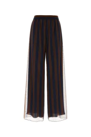 FENDI Printed Silk Palazzo Pants for Women