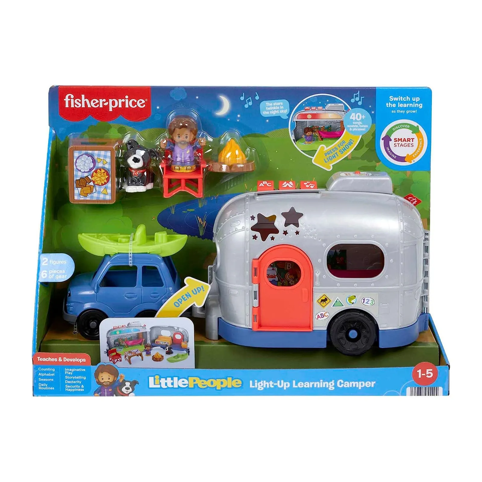 Fisher Price Little People Light Up Learning Camper Set