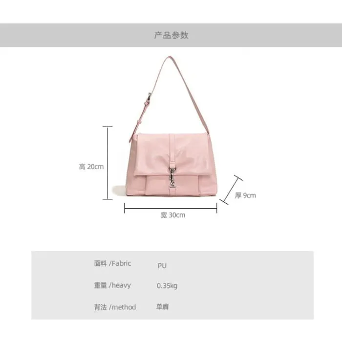 Flap Buckle Tote Bag