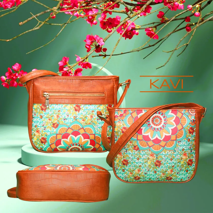 Floral Mandala U Sling Bag 205