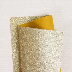 Gold Glitter Felt