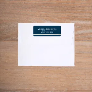 Golden Herringbone Return (Home) Address Labels