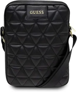 Guess Torba 10" Quilted Tablet Bag Black - GUTB10QLBK