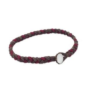 Hand-Braided Multi Color Nylon Bracelet