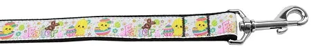 Happy Easter Nylon Dog Leash 3-8 Inch Wide 4ft Long