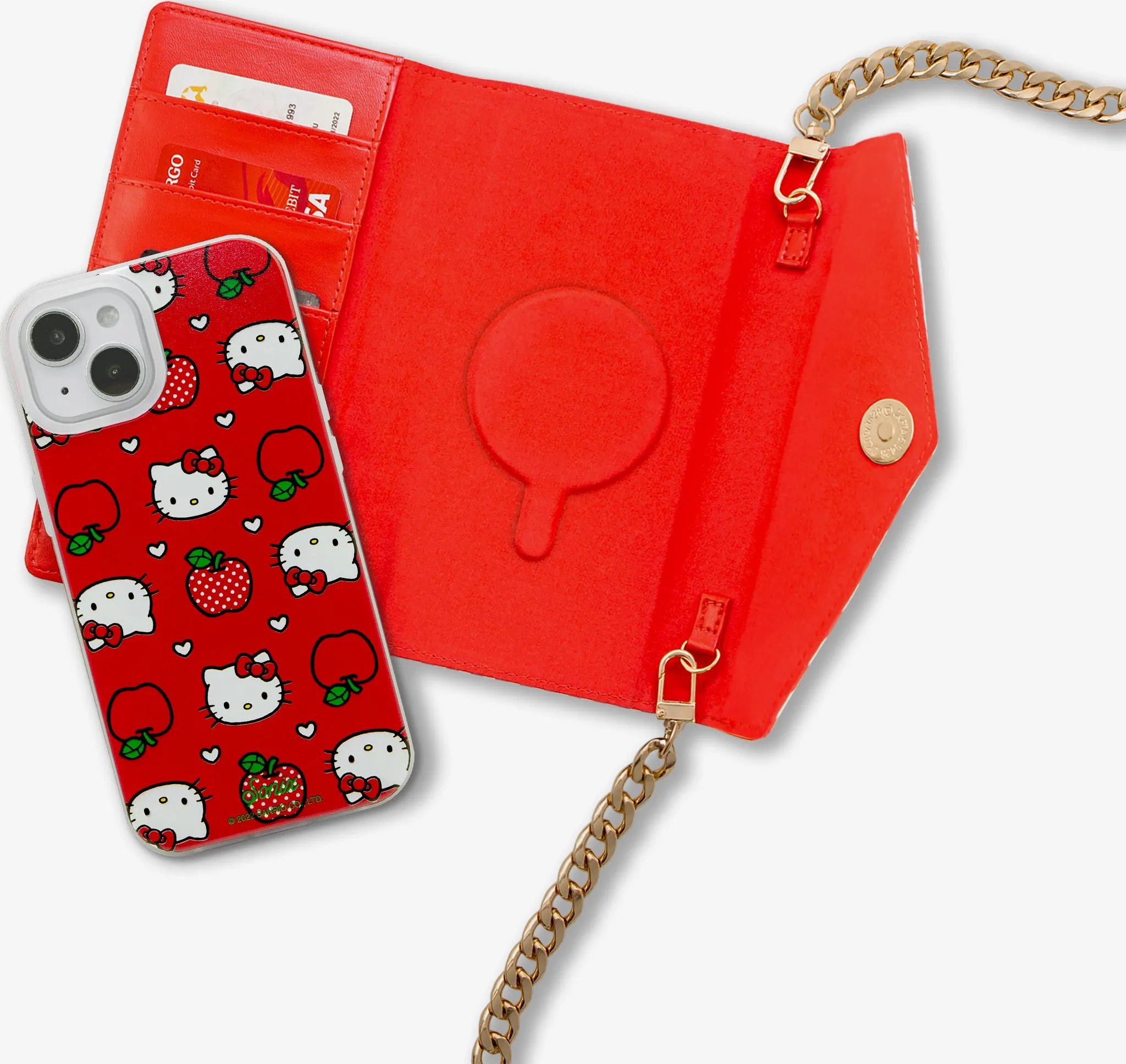 Hello Kitty Apples MagSafe® Compatible Detachable Wallet