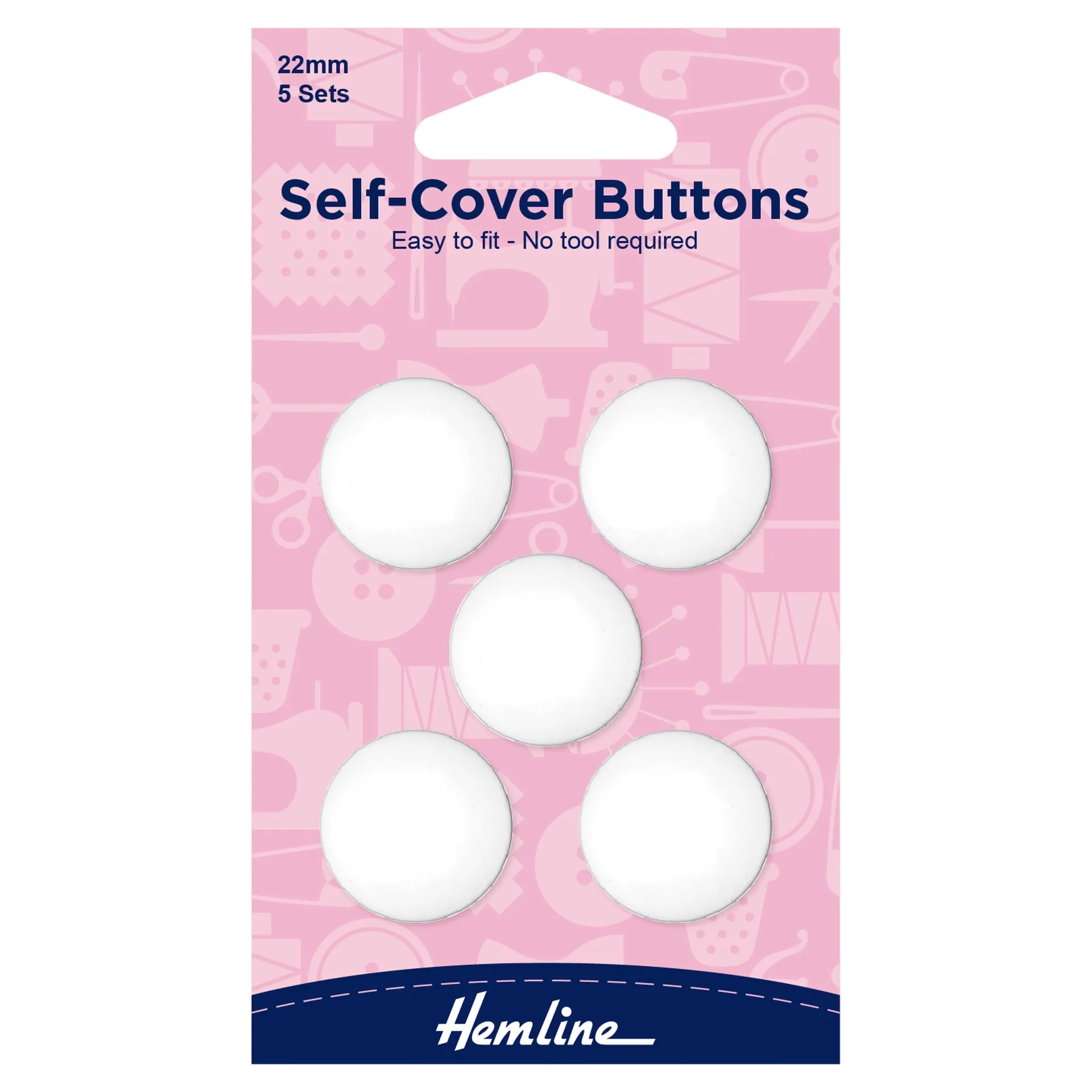 Hemline Buttons: Self-Cover: Nylon