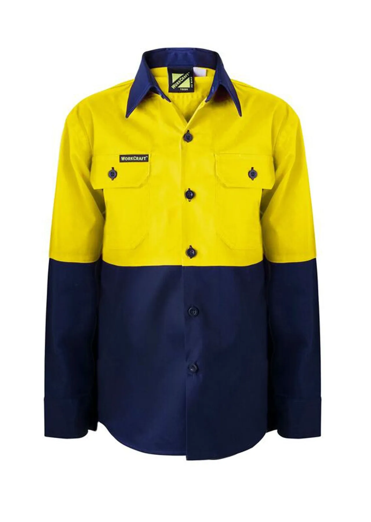 Hi Vis Kids Lightweight Long Sleeve Cotton Drill Shirt (NC-WSK127)