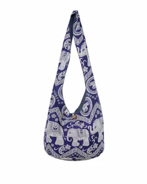 Hippie Sling Crossbody Bag Dark Blue