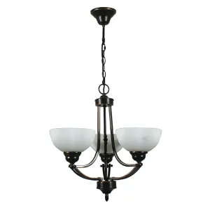 Houston 3 Light Pendant Bronze