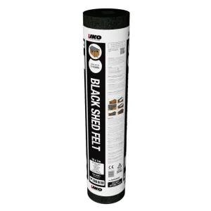 IKO Black Mineral Shed Felt - 8m x 1m Roll