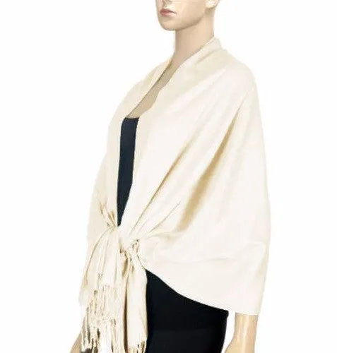 Ivory Lightweight Pashmina