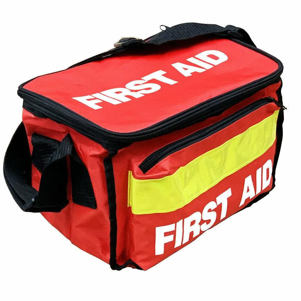 JFA Red Haversack Emergency First Aid Bag - Empty