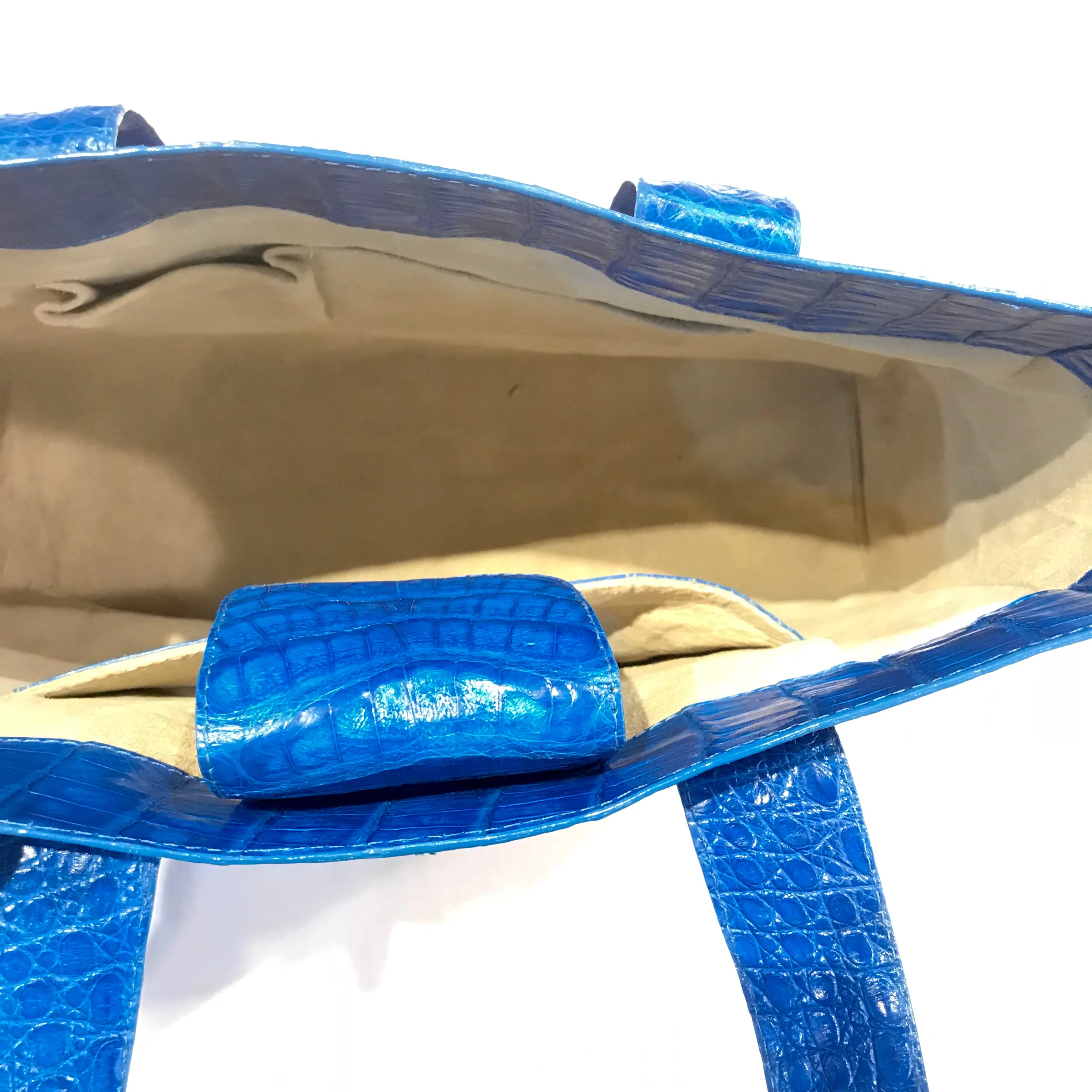 Kashani Baby Blue All Over Alligator Purse Handbag