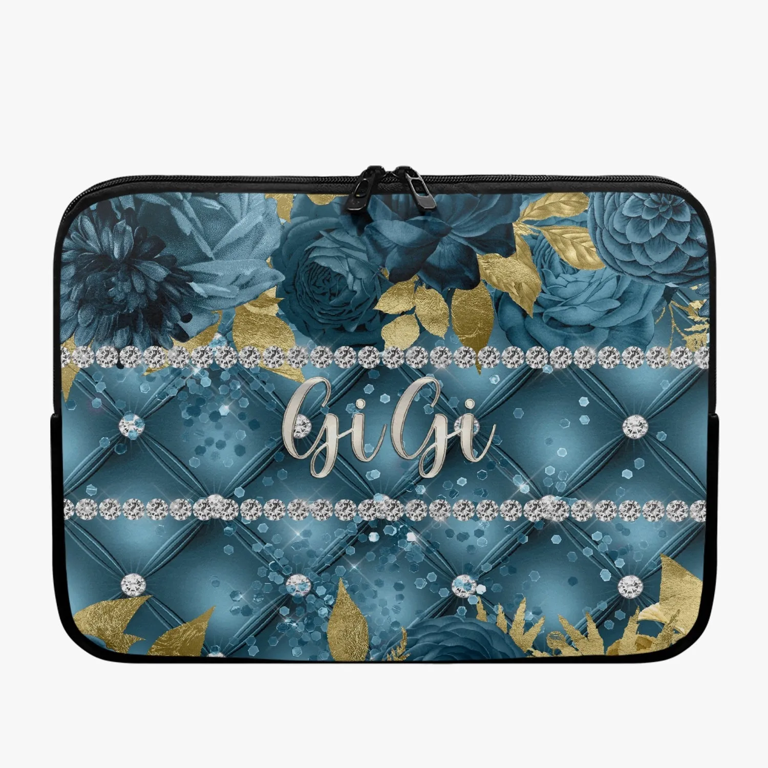 Laptop Sleeve - without handles - Teal Floral - GiGi