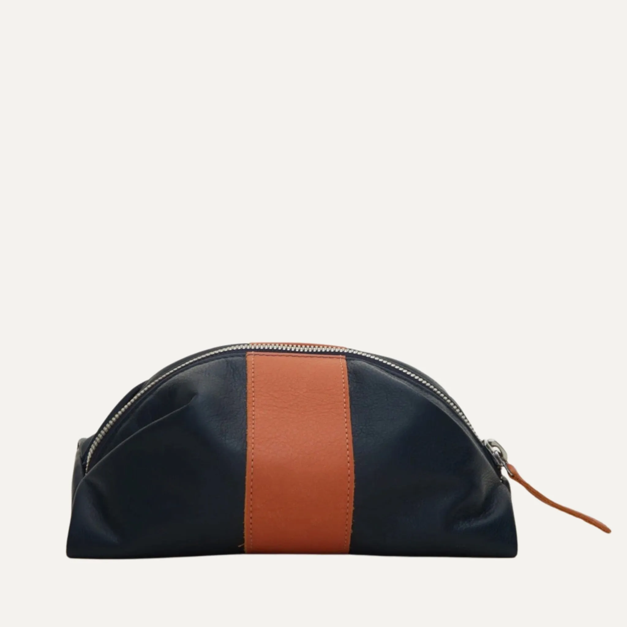 Large Travel Pouch | Navy   Orange "The Timberlake"